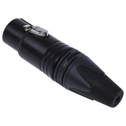 1 pcs - Neutrik Cable Mount XLR Connector, Female, 50 V, 3 Way, Silver Plating