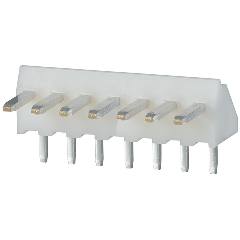 10 pcs - JST NH Series Right Angle Through Hole Pin Header, 7 Contact(s), 2.5mm Pitch, 1 Row(s), Unshrouded