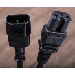 1 pcs - RS PRO IEC C14 Plug to IEC C15 Socket Power Cord, 2m