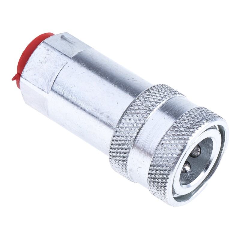 1 pcs - RS PRO Steel Female Hydraulic Quick Connect Coupling, BSP 1/4 Female