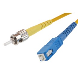 1 pcs - RS PRO SC to ST Simplex Single Mode OS1 Fibre Optic Cable, 9/125μm, Yellow, 1m