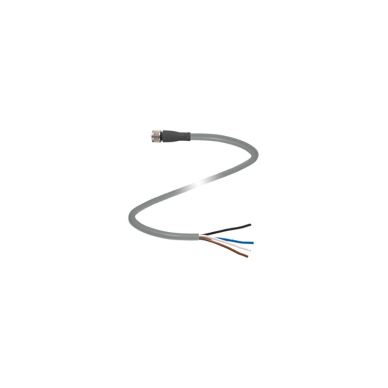 1 pcs - Pepperl + Fuchs Straight Female 4 way M8 to Unterminated Sensor Actuator Cable, 5m
