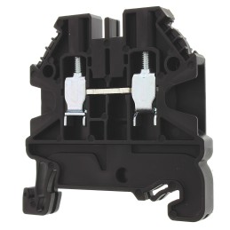 10 pcs - Wieland WT 2.5 Series Black Feed Through Terminal Block, 2.5mm², Single-Level, Screw Termination, ATEX