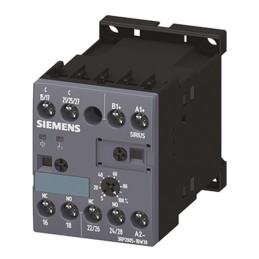1 pcs - Siemens DIN Rail Mount Timer Relay, 24 - 240V, 2-Contact, 0.05 s - 100h, DPDT
