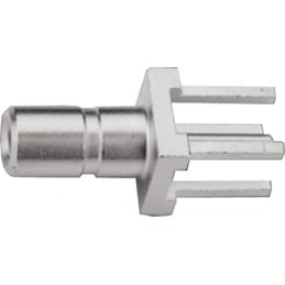 1 pcs - Telegartner, Plug Through Hole SSMB Connector, 50Ω, Solder Termination, Straight Body