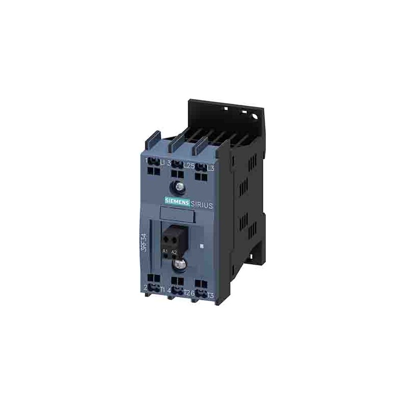 1 pcs - Siemens 3RF34 Series Solid State Relay, 5.2 A Load, DIN Rail Mount, 480 V Load