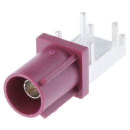 1 pcs - Telegartner, Plug Surface Mount SMBA Connector, Solder Termination, Right Angle Body