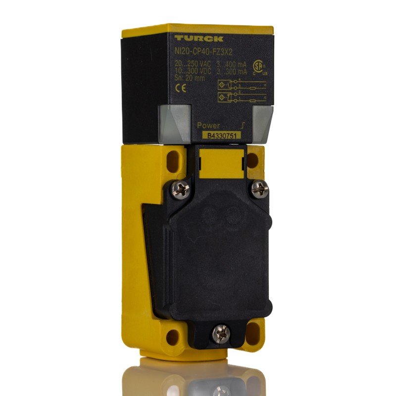 1 pcs - Turck Inductive Block-Style Proximity Sensor, 20 mm Detection, 20 - 250 V ac/dc, IP67