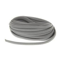 1 Reel of 10 M - HellermannTyton Expandable Braided Nylon 66 Grey Cable Sleeve, 8mm Diameter, 10m Length