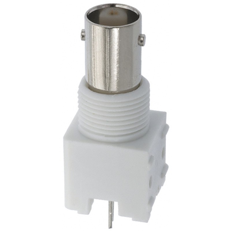 1 pcs - TE Connectivity BNC Series, jack Panel Mount, PCB Mount BNC Connector, 50Ω, Through Hole Termination, Straight Body