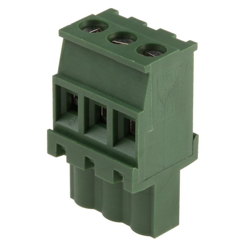 1 pcs - RS PRO 5.08mm Pitch 3 Way Pluggable Terminal Block, Plug, Cable Mount, Screw Termination