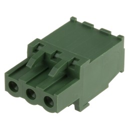 1 pcs - RS PRO 5.08mm Pitch 3 Way Pluggable Terminal Block, Plug, Cable Mount, Screw Termination
