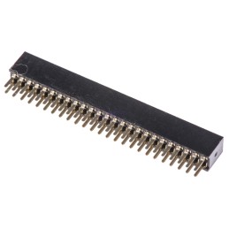 1 pcs - HARWIN Straight Through Hole Mount PCB Socket, 50-Contact, 2-Row, 1.27mm Pitch, Solder Termination