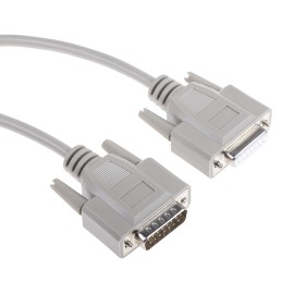 1 pcs - Phoenix Contact Male 15 Pin D-sub to Female 15 Pin D-sub Serial Cable, 2m PVC