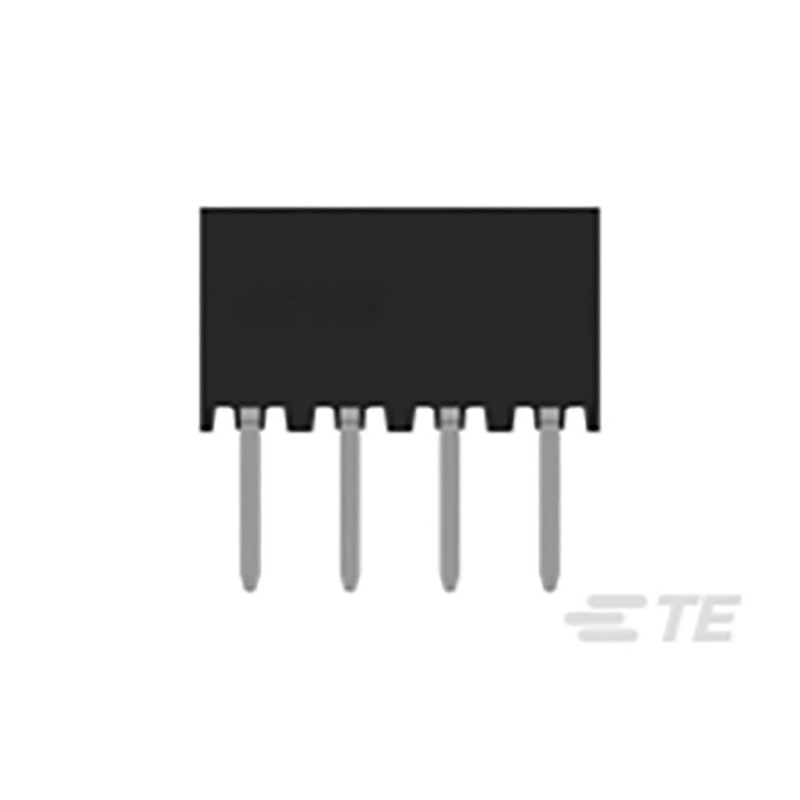10 pcs - TE Connectivity AMPMODU Series Straight Through Hole Mount PCB Socket, 8-Contact, 2-Row, 2mm Pitch, Solder Termination