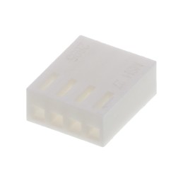 10 pcs - Molex, KK 254 Female Connector Housing, 2.54mm Pitch, 4 Way, 1 Row