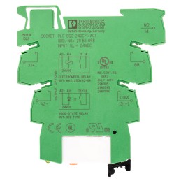 1 pcs - Phoenix Contact PLC-RSC- 24DC/ 1/MS/ACT Series Interface Relay, DIN Rail Mount, 24V dc Coil, SPST, 1-Pole