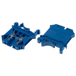 10 pcs - RS PRO DIN Rail Terminal Block, 4mm², Single-Level, Screw Termination