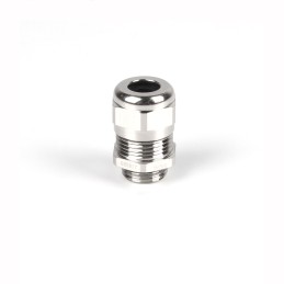 1 pcs - RS PRO Metallic Nickel Plated Brass Cable Gland, M16 Thread, 4mm Min, 8mm Max, IP68
