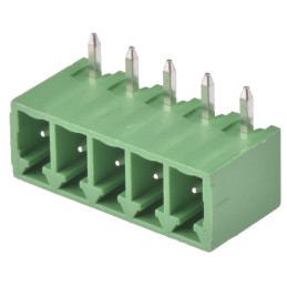 1 pcs - Wurth Elektronik 3.81mm Pitch 5 Way Pluggable Terminal Block, Header, Through Hole, Solder Termination