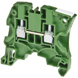 10 pcs - Entrelec ZS4 Series Green Feed Through Terminal Block, 4mm², Double-Level, Screw Termination, ATEX