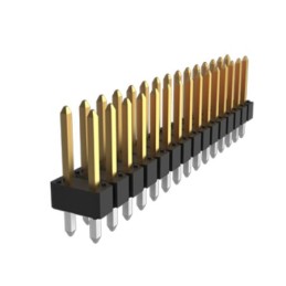 10 pcs - Amphenol Communications Solutions Bergstik Series Through Hole Pin Header, 20 Contact(s), 2.54mm Pitch, 2 Row(s),