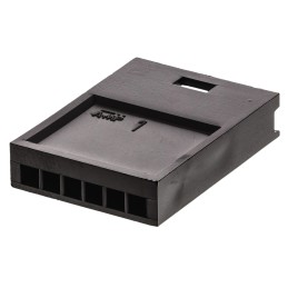200 pcs - TE Connectivity, AMPMODU MOD II Female Connector Housing, 2.54mm Pitch, 6 Way, 1 Row