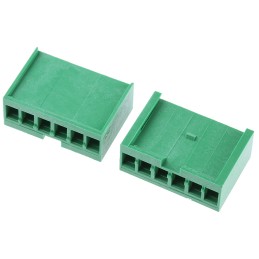 10 pcs - TE Connectivity, AMPMODU MOD I Female Connector Housing, 3.96mm Pitch, 6 Way, 1 Row