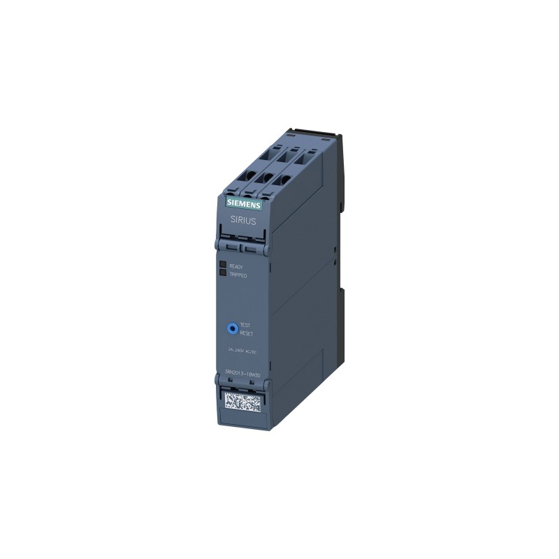 1 pcs - Siemens Thermistor Motor Protection Monitoring Relay, DPDT, 24 - 240V ac/dc, DIN Rail