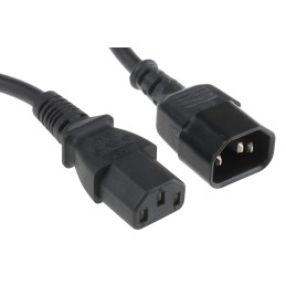 1 pcs - RS PRO IEC C13 Socket to IEC C14 Plug Power Cord, 500mm