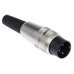 1 pcs - Binder Circular Connector, 3 Contacts, Cable Mount, M16 Connector, Plug, Male, IP40, 680 Series