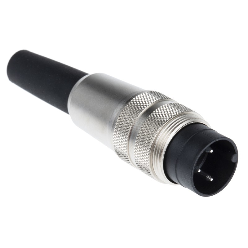 1 pcs - Binder Circular Connector, 3 Contacts, Cable Mount, M16 Connector, Plug, Male, IP40, 680 Series