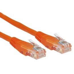 1 pcs - RS PRO Cat6 Male RJ45 to Male RJ45 Ethernet Cable, U/UTP, Orange PVC Sheath, 3m