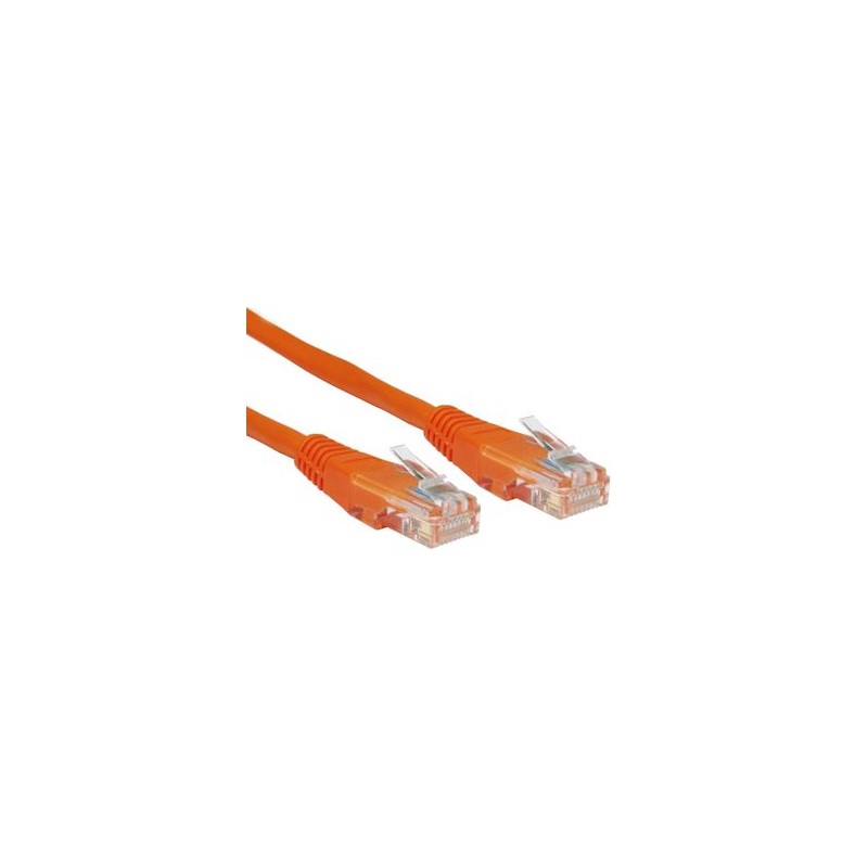 1 pcs - RS PRO Cat6 Male RJ45 to Male RJ45 Ethernet Cable, U/UTP, Orange PVC Sheath, 3m