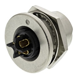 1 pcs - Hirose Circular Connector, 4 Contacts, Panel Mount, Miniature Connector, Socket, Male to Female, IP67, IP68, LF Series