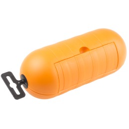 1 pcs - BG Electrical Orange Splashproof Housing for use with Power Connector