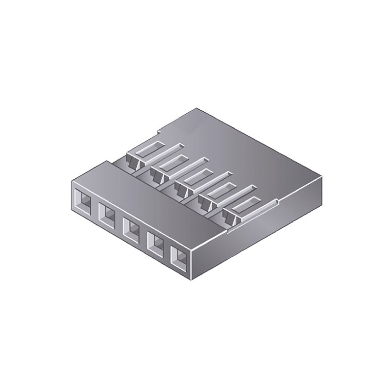 10 pcs - Amphenol Communications Solutions, Mini-PV Female Connector Housing, 2.54mm Pitch, 3 Way, 1 Row