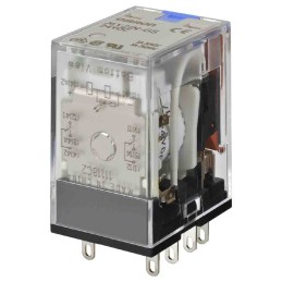 1 pcs - Omron Non-Latching Relay, 12V dc Coil, DPDT