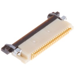 10 pcs - Hirose, FH12 0.5mm Pitch 24 Way Right Angle Female FPC Connector, ZIF Top Contact