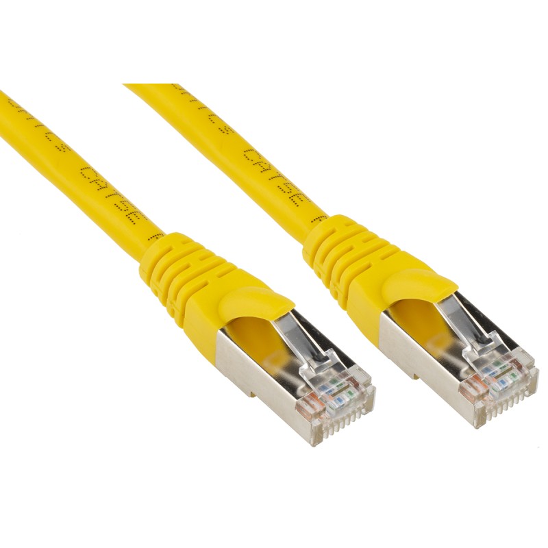 1 pcs - RS PRO Cat5e Male RJ45 to Male RJ45 Ethernet Cable, F/UTP, Yellow PVC Sheath, 3m
