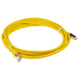 1 pcs - RS PRO Cat5e Male RJ45 to Male RJ45 Ethernet Cable, F/UTP, Yellow PVC Sheath, 3m