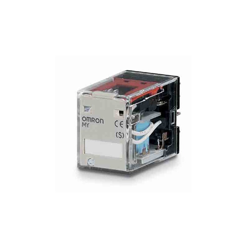 1 pcs - Omron Plug In Non-Latching Relay, 48V dc Coil, 5A Switching Current, 4PDT