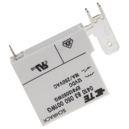1 pcs - TE Connectivity PCB Mount Power Relay, 12V dc Coil, 16A Switching Current, SPST