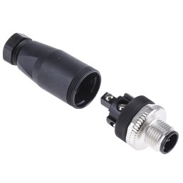 1 pcs - binder Circular Connector, 5 Contacts, Cable Mount, M12 Connector, Socket, Male, IP67, 713 Series