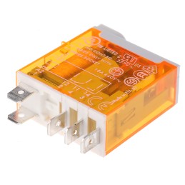 1 pcs - Finder Plug In Power Relay, 48V ac Coil, 25A Switching Current, SPDT