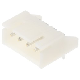 125 pcs - JST XH Series Right Angle Through Hole PCB Header, 4 Contact(s), 2.5mm Pitch, 1 Row(s), Shrouded