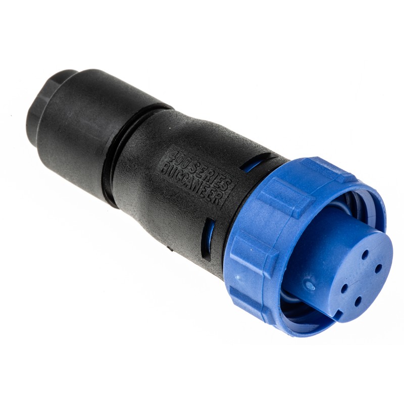 1 pcs - Bulgin Circular Connector, 4 Contacts, Cable Mount, Miniature Connector, Socket, Female, IP68, Buccaneer 400 Series
