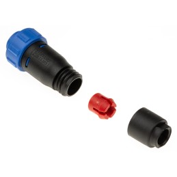 1 pcs - Bulgin Circular Connector, 4 Contacts, Cable Mount, Miniature Connector, Socket, Female, IP68, Buccaneer 400 Series