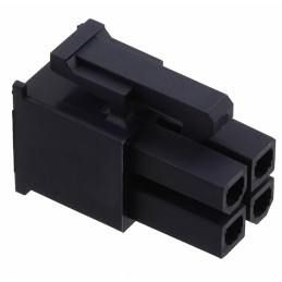 10 pcs - Molex Female Connector Housing, 4.2mm Pitch, 4 Way, 2 Row Vertical