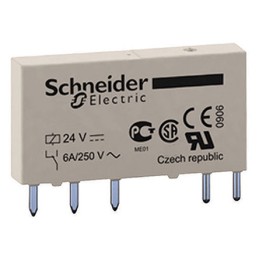 1 pcs - Schneider Electric PCB Mount Power Relay, 12V dc Coil, 6A Switching Current, SPDT